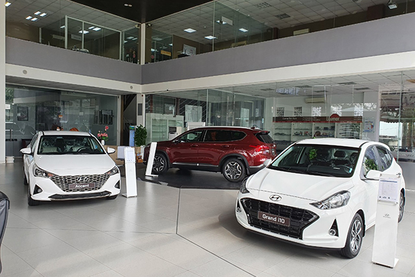 Phòng trưng bày sản phẩm đại lý xe Hyundai Ngọc Phát