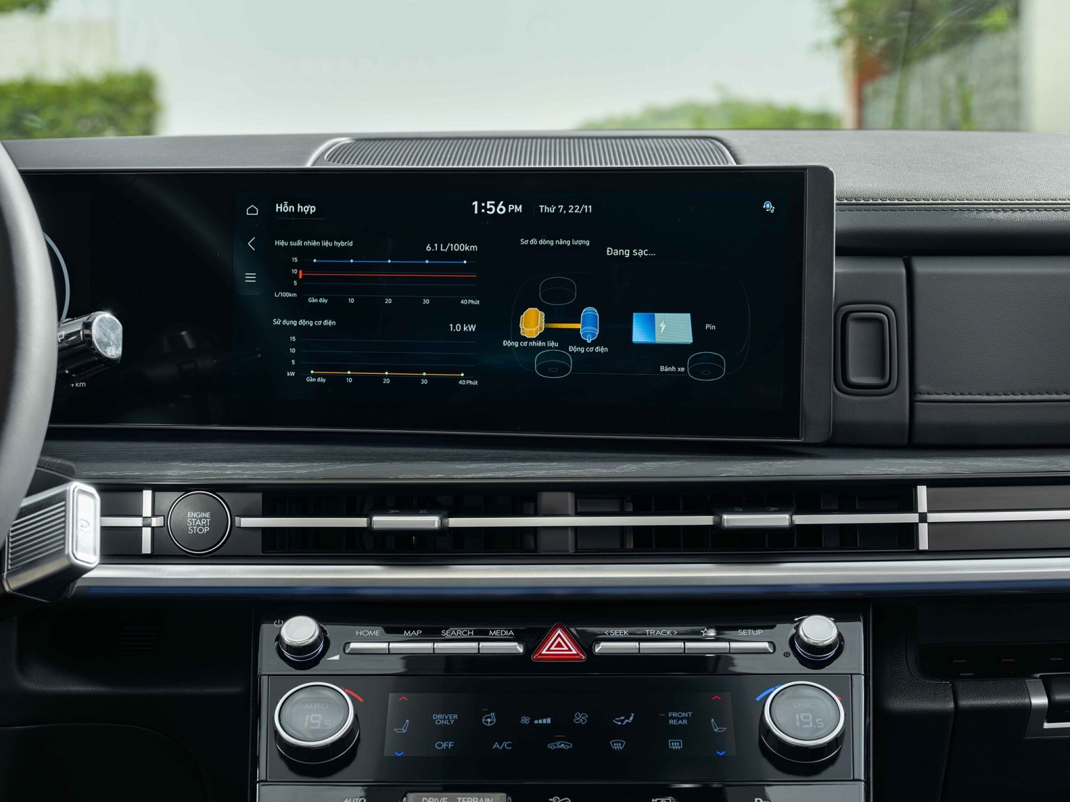 Công nghệ Pin trên Hyundai SantaFe Hybrid