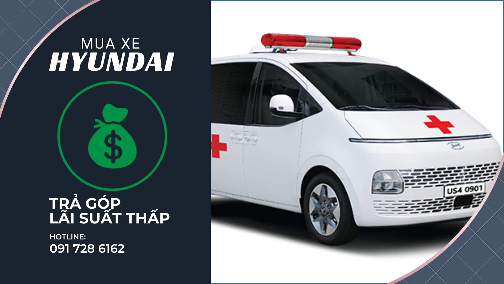 Mua xe cứu thương Hyundai Staria trả góp lãi suất ưu đãi