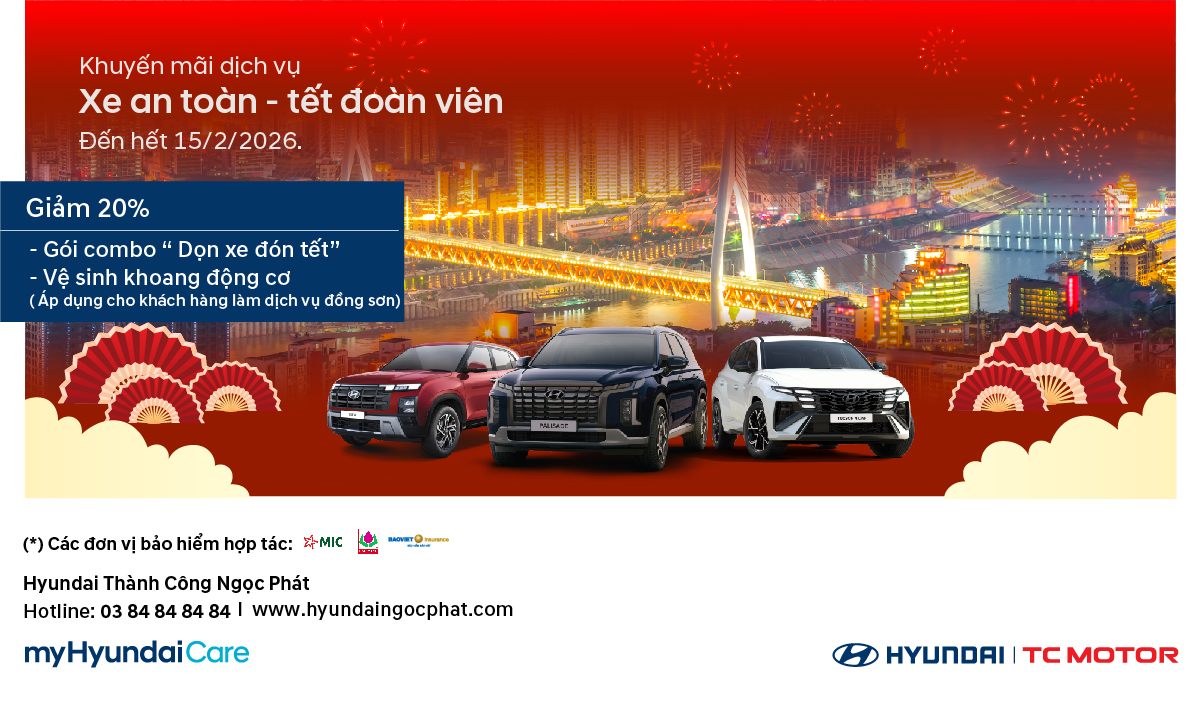Khuyến mãi dịch vụ hyundai