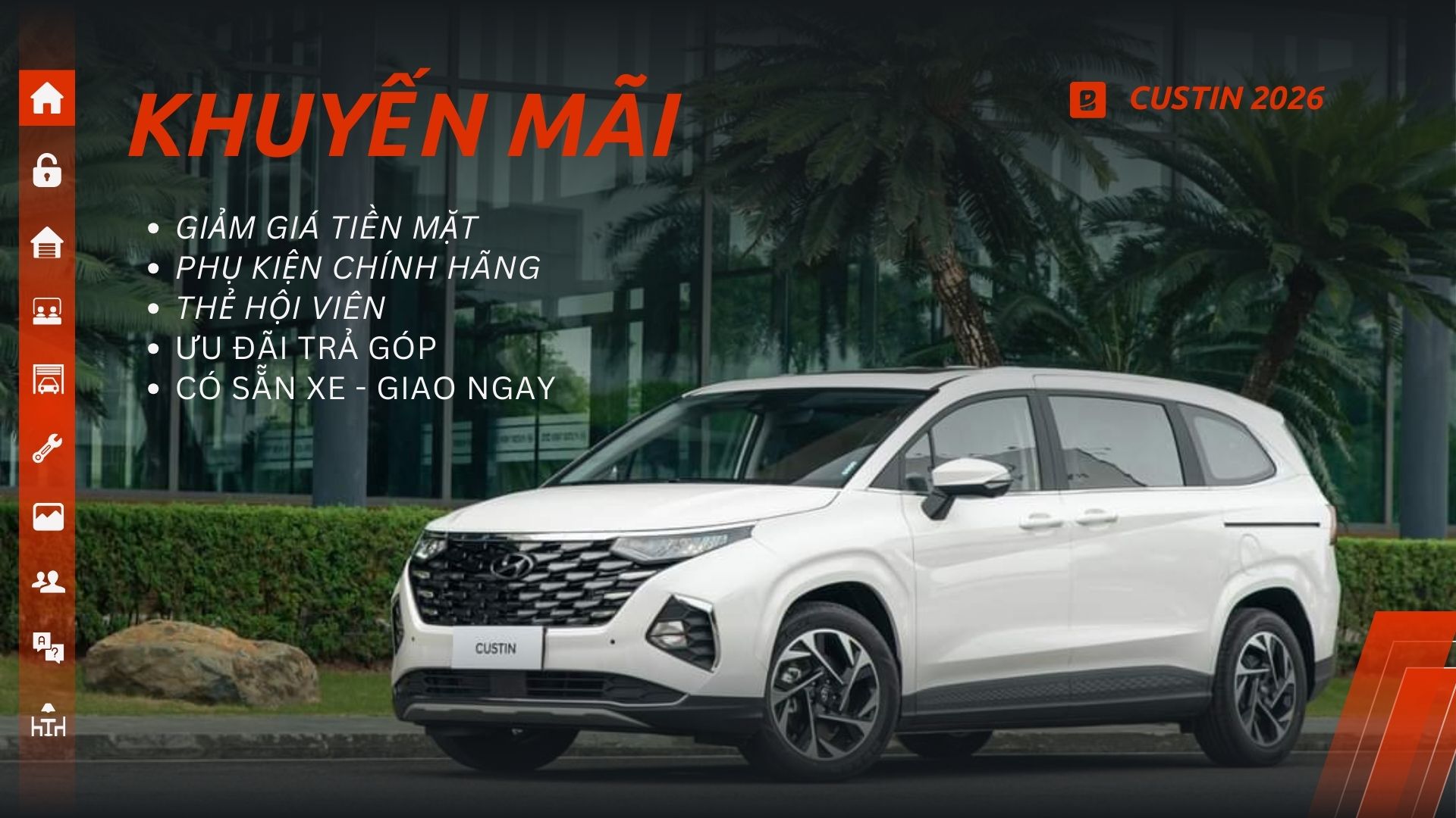 Khuyến mãi Hyundai Custin 2026 Đồng Nai