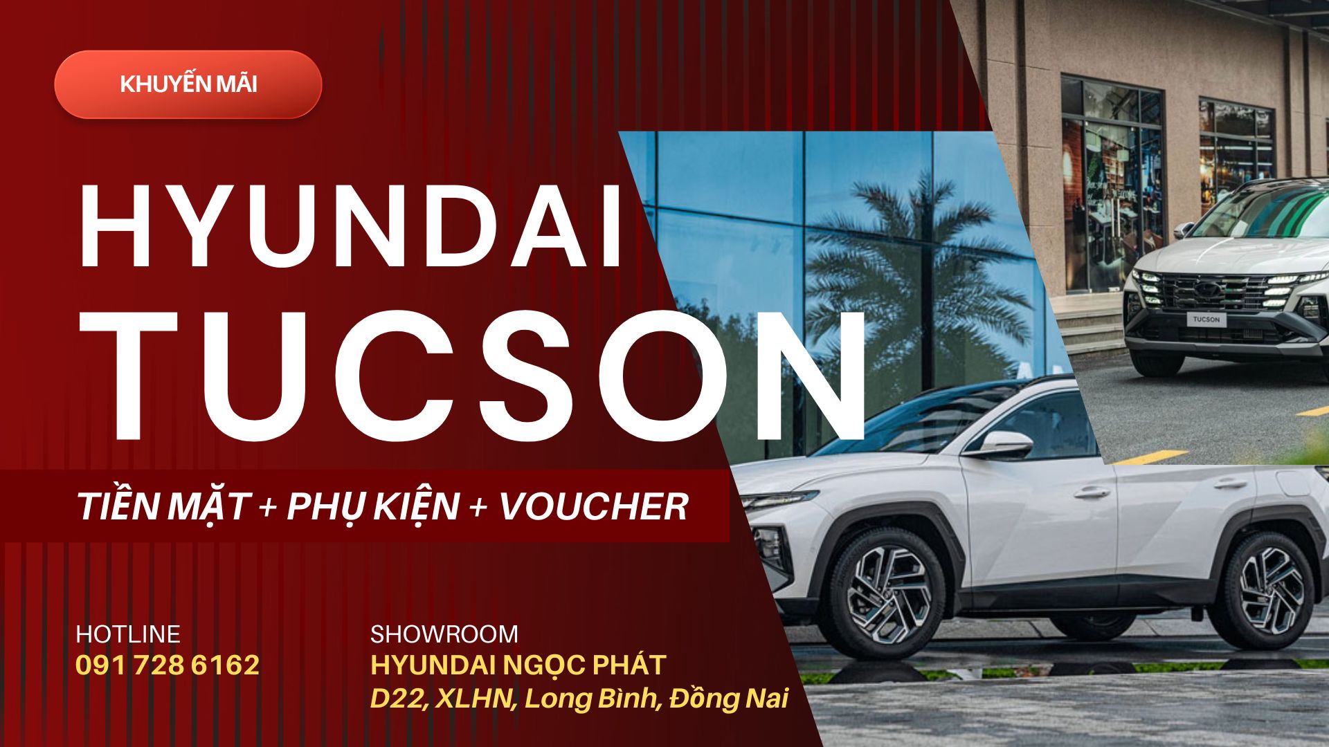 Giá lăn bánh Tucson tại Đồng Nai