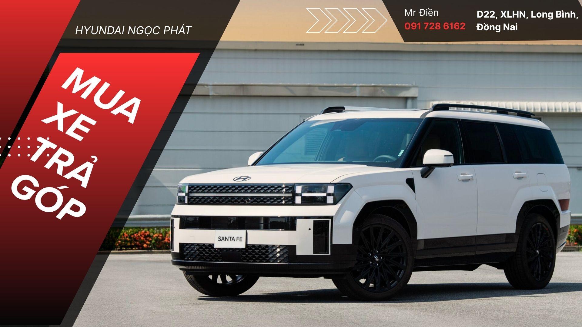 Mua xe Hyundai Santa Fe trả góp tại Đồng Nai