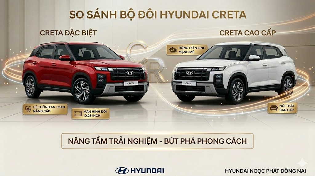 So sánh Creta bản Đặc biệt và Cao cấp