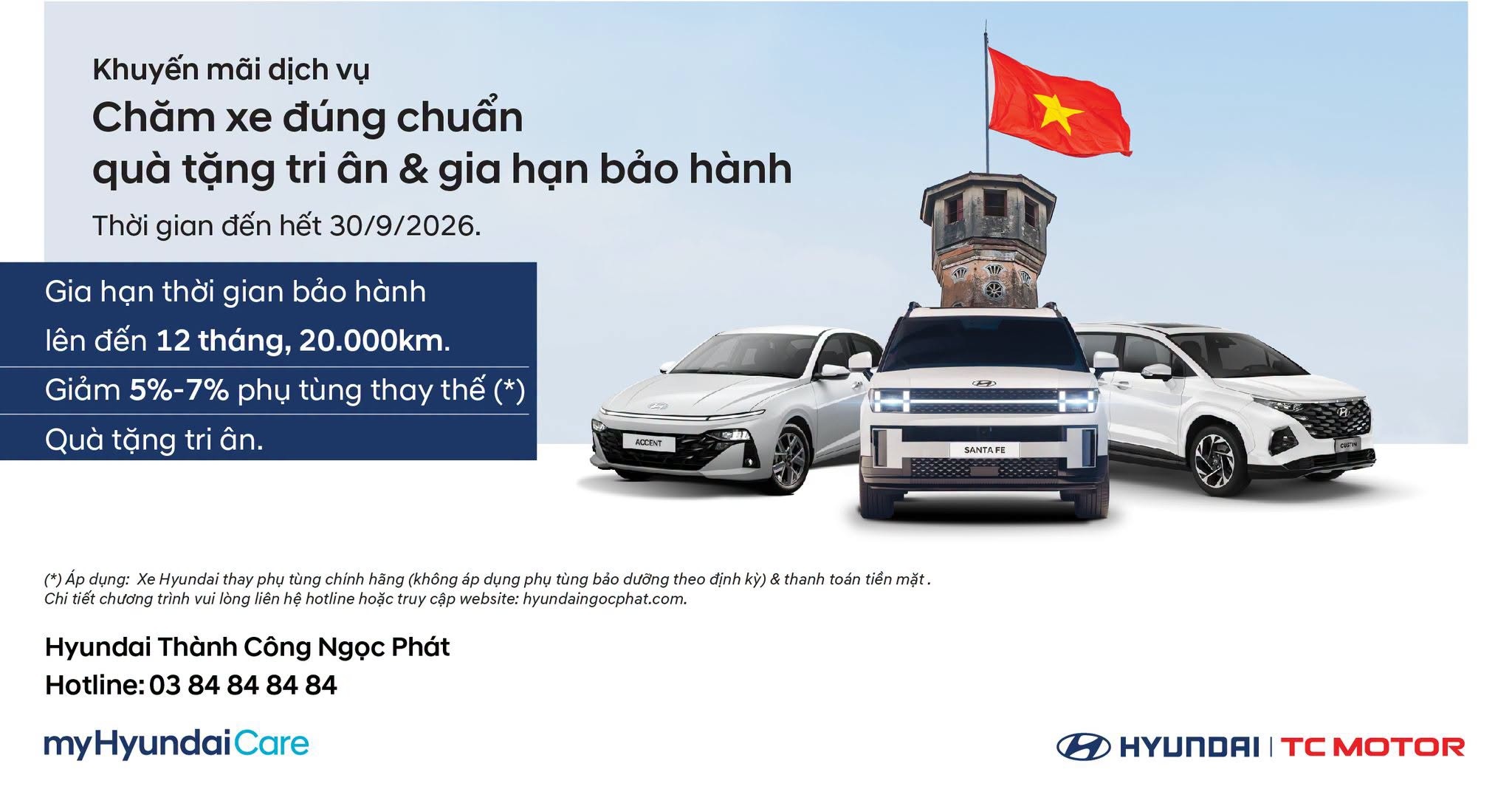 Khuyến mãi dịch vụ tháng 9/2026