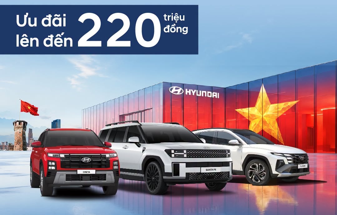 Chương trình ưu đãi xe Hyundai tháng 9/2026