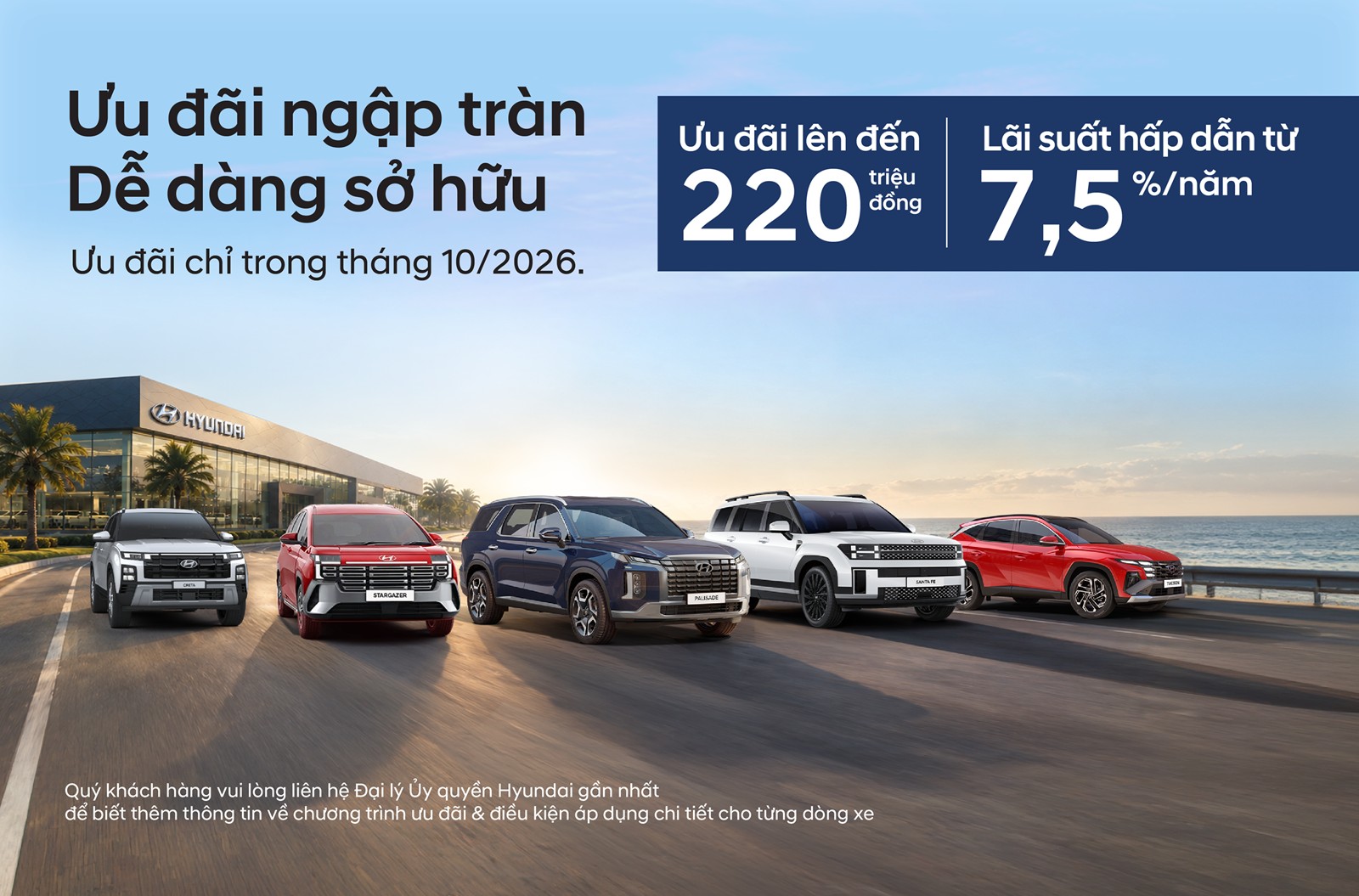 Hyundai khuyến mãi tháng 10/2026